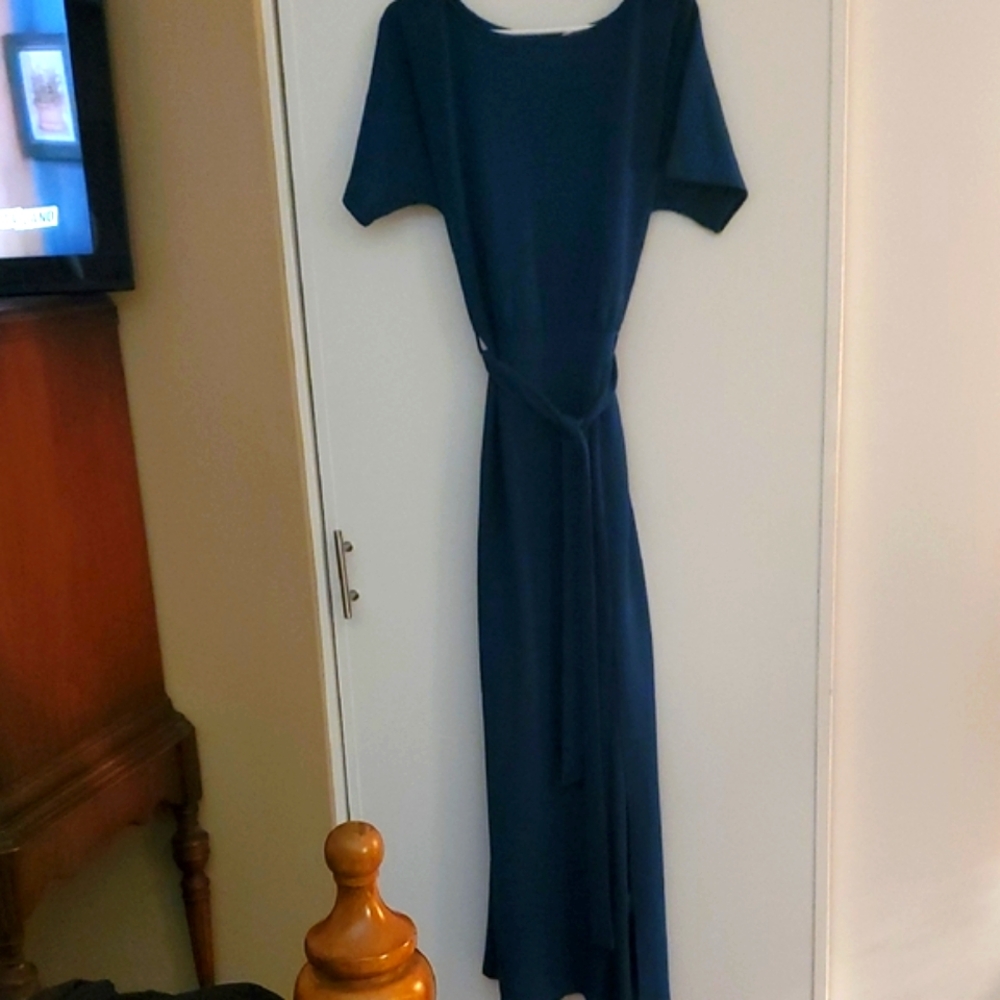 Chic Hunter Green Color Maxi Dress for Women With Sexy Slit